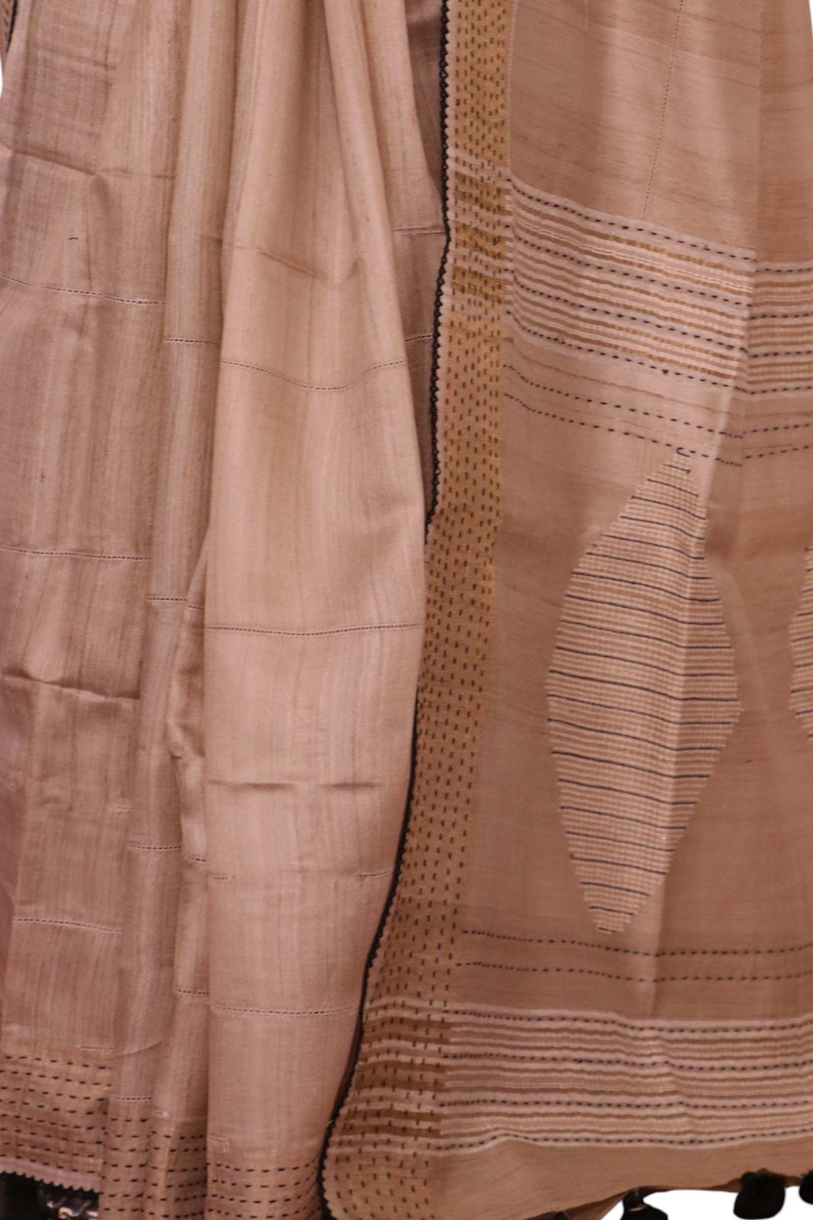 Handloom Pure Tussar Silk Saree AL206362